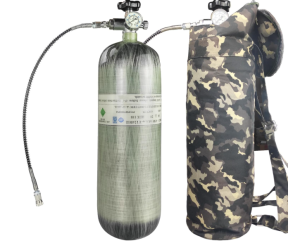 6.8L/416 Cu.in DOT Carbon Fiber Cylinder 74 Cu Ft 4500 PSI Tank Air Filling Station&Charging System for PCP Paintball HPA Air Guns