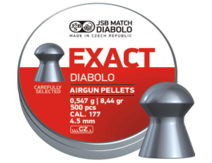 JSB Match Diabolo Exact .177 Cal, 8.44 Grains, Domed, 500ct, 4.53mm