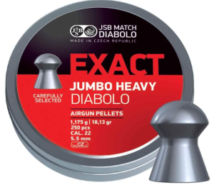 JSB Diabolo Exact Jumbo Heavy .22 Cal, 18.13 gr.- 250 Ct.