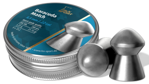 Air Venturi H&N Baracuda Match Domed Airgun Pellets .22 Caliber / 21.14 Grains (200 Count), Silver