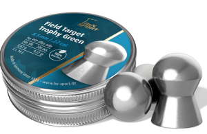 H&N Field Target Trophy Green.22 Cal, 9.56 Grains, Domed, Lead Free, 200ct