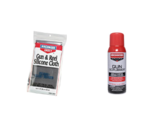 Birchwood Casey Gun Cleaning Bundle - Silicone Cloth and 10oz Gun Scrubber Synthetic Safe Cleane