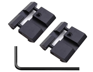 2PCS 11mm Dovetail to 20mm Picatinny/Weaver Low Pro Snap-in Rail Adaptor