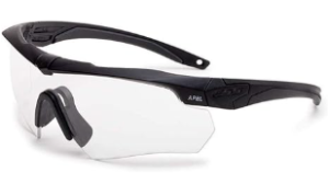ESS Sunglasses Crossbow ONE Black with Clear Anti-Fog Lens Sunglasses | Anti-Fog, Black, Lens