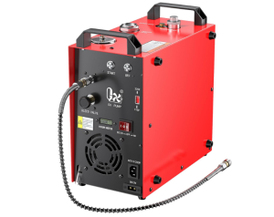 GX PUMP GX-E-CS4-I Portable PCP Air Compressor, 350W Powerful Motor,Max 5800Psi/40Mpa, Built-in Home Converter, Water and Fans Cooling, 5 Hours Continous Work, 12V Auto Stop Paintball Air Compressor