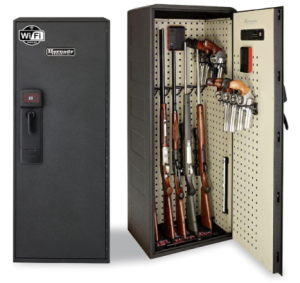 Hornady Rapid Safe Ready Vault with WiFi - Safely Keep Tabs on Your Safe with Your Smartphone - RFID Technology for Touch Free Access & Heavy-Duty Steel Housing to Protect Valuables, 98195WIFI