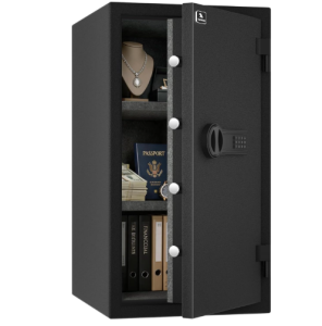 TIGERKING Fireproof Safe for Home Office, 3.47 Cu Ft Heavy Steel Security Safe with 30-Min Fire Protection at 1200°F, Digital Keypad Lock, Removable Shelves...