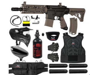  Maddog Tippmann TMC MAGFED Paintball Gun Marker & Accessory Starter Packages | Marker, 48ci/3000psi Compressed Air Tank, Mask, Hopper, Pods, Harness...
