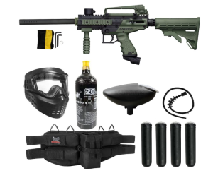 Maddog Tippmann Cronus Tactical Paintball Gun Marker and Accessory Starter Packages | Silver Kit Comes with Marker, Anti-Fog Mask, Tank, Hopper, Harness,...