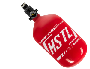 HK Army HSTL 68/4500 Carbon Fiber HPA Compressed Air Paintball Tank System - Standard Reg (Red/White)