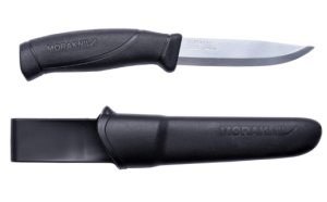  Morakniv Companion Stainless Steel Fixed-Blade Knife with Sheath, 4.1 Inch,Black | Swedish stainless steel 12C27