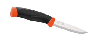 Morakniv Companion Fixed Blade Outdoor Knife with Stainless Steel Blade, 4.1-Inch, Orange (M-11824) | Swedish stainless steel 12C27
