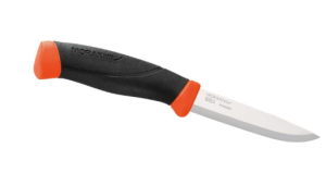  Morakniv Companion Fixed Blade Outdoor Knife with Stainless Steel Blade, 4.1-Inch, Orange (M-11824)