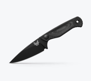  Benchmade Dacian EDC Knife, MagnaCut Steel Blade (203BK-02) | Black Canvas Micarta handle, Spear-Point blade