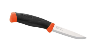  Morakniv Companion Fixed Blade Outdoor Knife with Stainless Steel Blade, 4.1-Inch, Orange (M-11824)