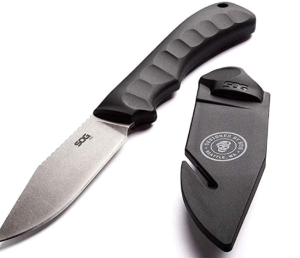  SOG Fixed Blade Knife With Sheath - Ace Field Survival Knife, Hunting and Camping Tool With 3.8 Inch Full Tang Blade